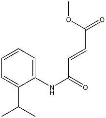 methyl 4-(2-isopropylanilino)-4-oxo-2-butenoate,724736-41-8,结构式