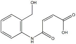 4-[2-(hydroxymethyl)anilino]-4-oxo-2-butenoic acid 化学構造式