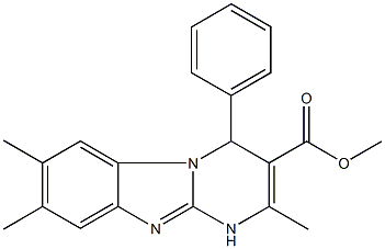 724737-00-2 methyl 2,7,8-trimethyl-4-phenyl-1,4-dihydropyrimido[1,2-a]benzimidazole-3-carboxylate