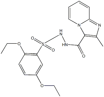 724737-56-8 2,5-diethoxy-N'-[(2-methylimidazo[1,2-a]pyridin-3-yl)carbonyl]benzenesulfonohydrazide