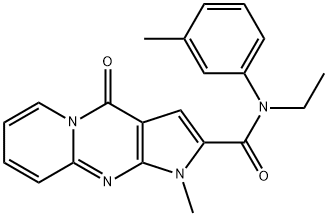 N-ethyl-1-methyl-N-(3-methylphenyl)-4-oxo-1,4-dihydropyrido[1,2-a]pyrrolo[2,3-d]pyrimidine-2-carboxamide Structure