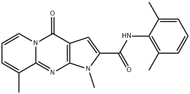 N-(2,6-dimethylphenyl)-1,9-dimethyl-4-oxo-1,4-dihydropyrido[1,2-a]pyrrolo[2,3-d]pyrimidine-2-carboxamide Struktur