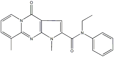 N-ethyl-1,9-dimethyl-4-oxo-N-phenyl-1,4-dihydropyrido[1,2-a]pyrrolo[2,3-d]pyrimidine-2-carboxamide Structure