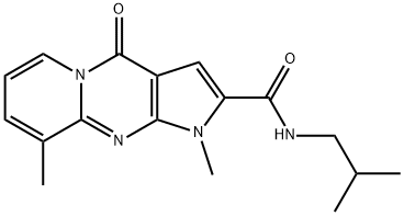 N-isobutyl-1,9-dimethyl-4-oxo-1,4-dihydropyrido[1,2-a]pyrrolo[2,3-d]pyrimidine-2-carboxamide Structure