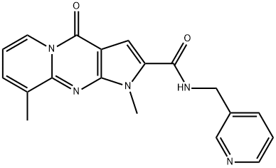 1,9-dimethyl-4-oxo-N-(3-pyridinylmethyl)-1,4-dihydropyrido[1,2-a]pyrrolo[2,3-d]pyrimidine-2-carboxamide Structure