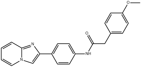 N-(4-imidazo[1,2-a]pyridin-2-ylphenyl)-2-(4-methoxyphenyl)acetamide Structure