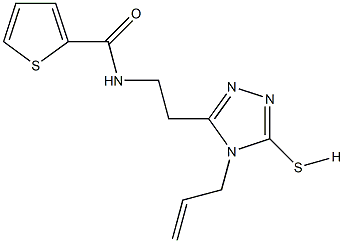 N-[2-(4-allyl-5-sulfanyl-4H-1,2,4-triazol-3-yl)ethyl]-2-thiophenecarboxamide Structure