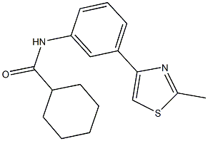 724740-25-4 N-[3-(2-methyl-1,3-thiazol-4-yl)phenyl]cyclohexanecarboxamide