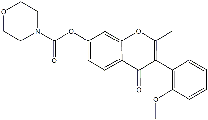 724740-83-4 3-(2-methoxyphenyl)-2-methyl-4-oxo-4H-chromen-7-yl 4-morpholinecarboxylate