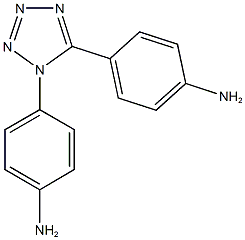 4-[1-(4-aminophenyl)-1H-tetraazol-5-yl]phenylamine Structure