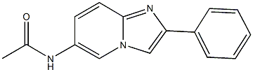 N-(2-phenylimidazo[1,2-a]pyridin-6-yl)acetamide,724742-31-8,结构式