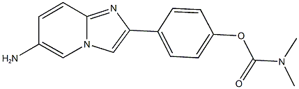 4-(6-aminoimidazo[1,2-a]pyridin-2-yl)phenyl dimethylcarbamate Structure