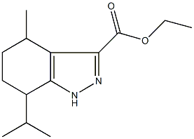 724742-94-3 ethyl 7-isopropyl-4-methyl-4,5,6,7-tetrahydro-1H-indazole-3-carboxylate