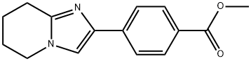 methyl 4-(5,6,7,8-tetrahydroimidazo[1,2-a]pyridin-2-yl)benzoate Struktur