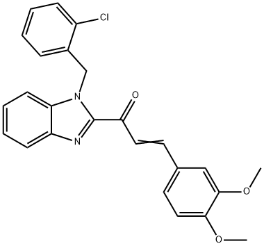 724743-94-6 1-[1-(2-chlorobenzyl)-1H-benzimidazol-2-yl]-3-(3,4-dimethoxyphenyl)-2-propen-1-one