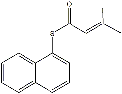 S-(1-naphthyl) 3-methyl-2-butenethioate Struktur