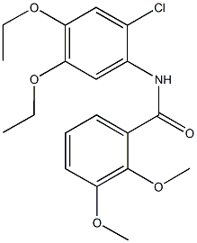 N-(2-chloro-4,5-diethoxyphenyl)-2,3-dimethoxybenzamide Structure