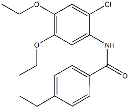 N-(2-chloro-4,5-diethoxyphenyl)-4-ethylbenzamide Structure