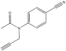 N-(4-cyanophenyl)-N-(2-propynyl)acetamide 结构式