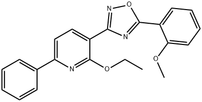 2-ethoxy-3-[5-(2-methoxyphenyl)-1,2,4-oxadiazol-3-yl]-6-phenylpyridine Structure