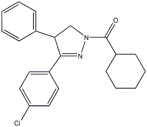 724745-17-9 3-(4-chlorophenyl)-1-(cyclohexylcarbonyl)-4-phenyl-4,5-dihydro-1H-pyrazole