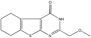 2-(methoxymethyl)-5,6,7,8-tetrahydro[1]benzothieno[2,3-d]pyrimidin-4(3H)-one Struktur