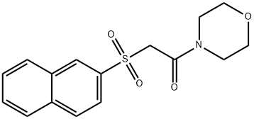 2-(4-morpholinyl)-2-oxoethyl 2-naphthyl sulfone|