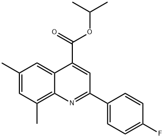 isopropyl 2-(4-fluorophenyl)-6,8-dimethyl-4-quinolinecarboxylate,725274-66-8,结构式