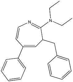 3-benzyl-N,N-diethyl-5-phenyl-3H-azepin-2-amine Struktur