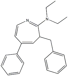 3-benzyl-N,N-diethyl-5-phenyl-3H-azepin-2-amine 化学構造式