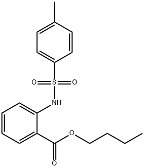 butyl 2-{[(4-methylphenyl)sulfonyl]amino}benzoate Struktur