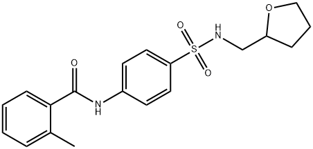 2-methyl-N-(4-{[(tetrahydro-2-furanylmethyl)amino]sulfonyl}phenyl)benzamide Structure