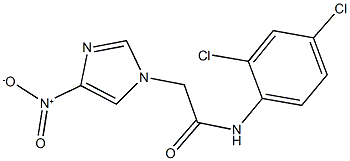 N-(2,4-dichlorophenyl)-2-{4-nitro-1H-imidazol-1-yl}acetamide Structure