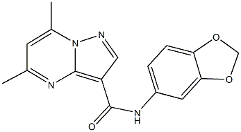725696-66-2 N-(1,3-benzodioxol-5-yl)-5,7-dimethylpyrazolo[1,5-a]pyrimidine-3-carboxamide