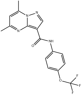 725696-68-4 5,7-dimethyl-N-[4-(trifluoromethoxy)phenyl]pyrazolo[1,5-a]pyrimidine-3-carboxamide