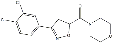 4-{[3-(3,4-dichlorophenyl)-4,5-dihydro-5-isoxazolyl]carbonyl}morpholine Structure