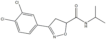 3-(3,4-dichlorophenyl)-N-isopropyl-4,5-dihydro-5-isoxazolecarboxamide Structure
