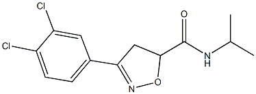 3-(3,4-dichlorophenyl)-N-isopropyl-4,5-dihydro-5-isoxazolecarboxamide 化学構造式