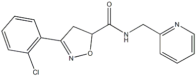 3-(2-chlorophenyl)-N-(2-pyridinylmethyl)-4,5-dihydro-5-isoxazolecarboxamide|