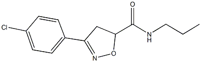 725697-56-3 3-(4-chlorophenyl)-N-propyl-4,5-dihydro-5-isoxazolecarboxamide