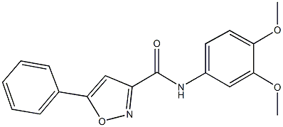 N-(3,4-dimethoxyphenyl)-5-phenyl-3-isoxazolecarboxamide 结构式