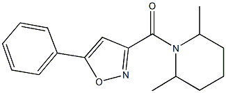 2,6-dimethyl-1-[(5-phenyl-3-isoxazolyl)carbonyl]piperidine|