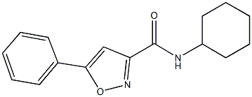 N-cyclohexyl-5-phenyl-3-isoxazolecarboxamide,725697-82-5,结构式