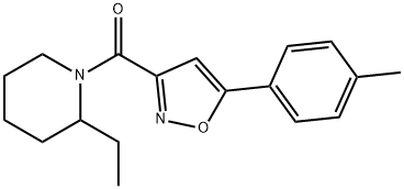 2-ethyl-1-{[5-(4-methylphenyl)-3-isoxazolyl]carbonyl}piperidine|