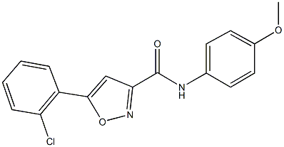 5-(2-chlorophenyl)-N-(4-methoxyphenyl)-3-isoxazolecarboxamide,725698-23-7,结构式