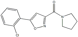 5-(2-chlorophenyl)-3-(1-pyrrolidinylcarbonyl)isoxazole|