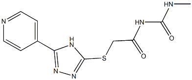 727359-19-5 N-methyl-N'-({[5-(4-pyridinyl)-4H-1,2,4-triazol-3-yl]sulfanyl}acetyl)urea
