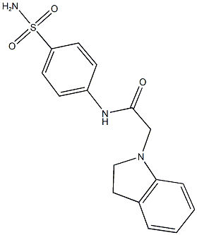 N-[4-(aminosulfonyl)phenyl]-2-(2,3-dihydro-1H-indol-1-yl)acetamide|