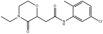 N-(5-chloro-2-methylphenyl)-2-(4-ethyl-3-oxo-2-morpholinyl)acetamide,727385-14-0,结构式