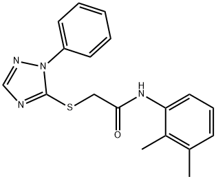 N-(2,3-dimethylphenyl)-2-[(1-phenyl-1H-1,2,4-triazol-5-yl)sulfanyl]acetamide Struktur